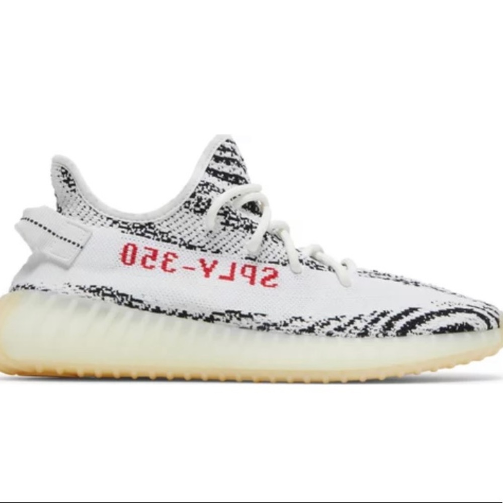 NWT Size 8 Adidas Yeezy Boost 350 V2 Zebra